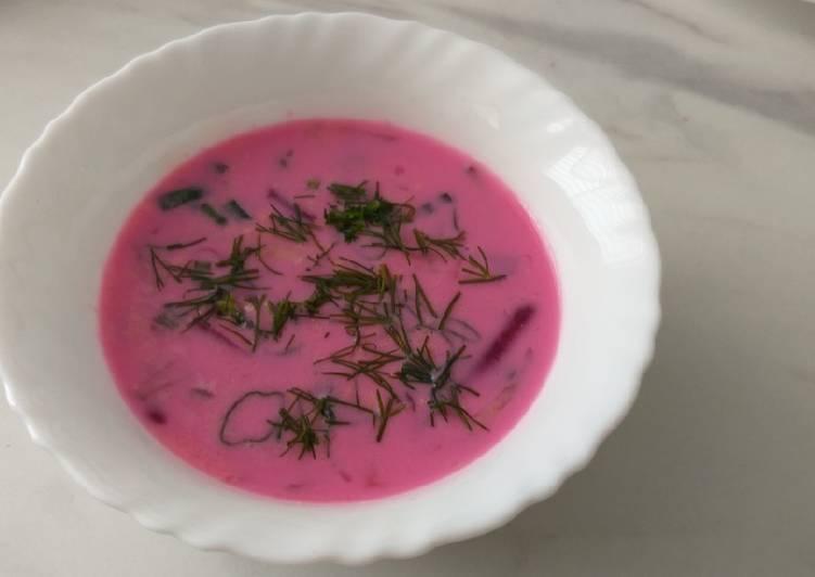Розовый суп