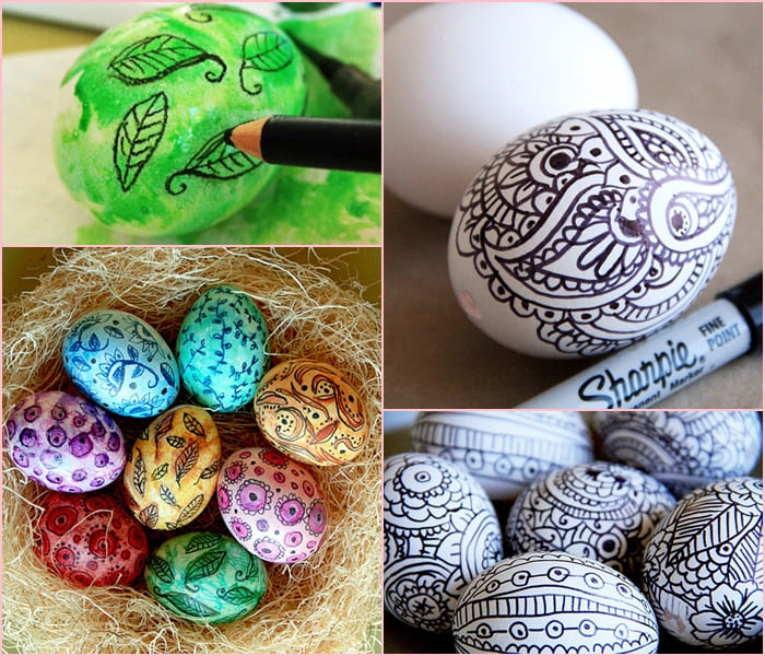 Пасхальные яйца - роспись узоры