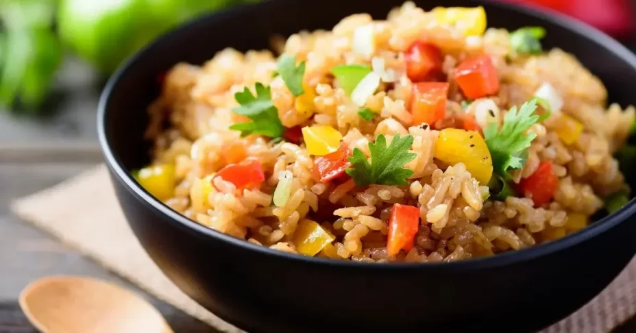 Рис по-китайски с овощами